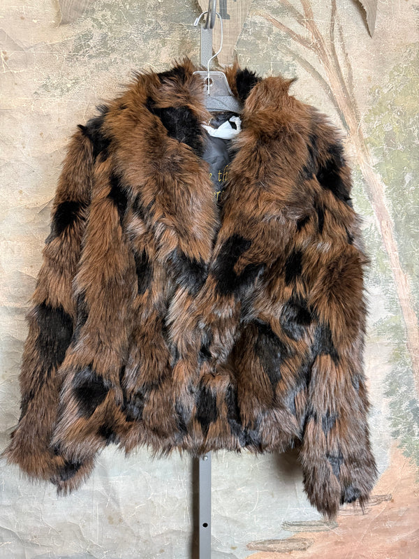 5764 Faux Fur Mink Short Coat