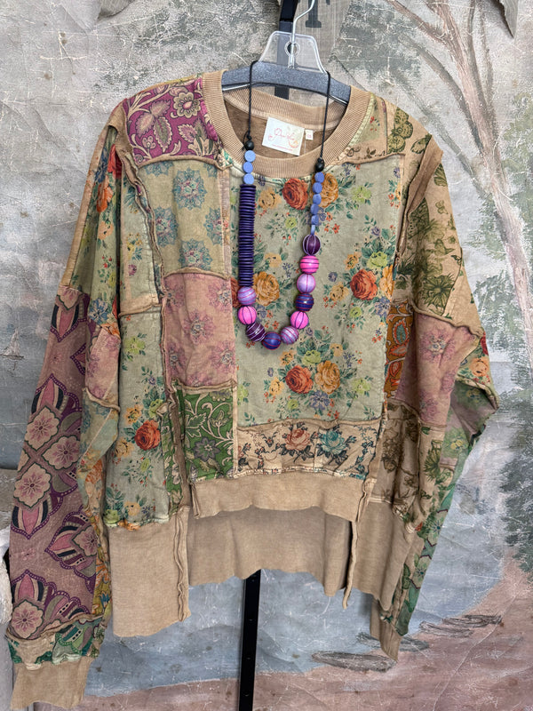 PL-C832 Patchwork Sweatshirt