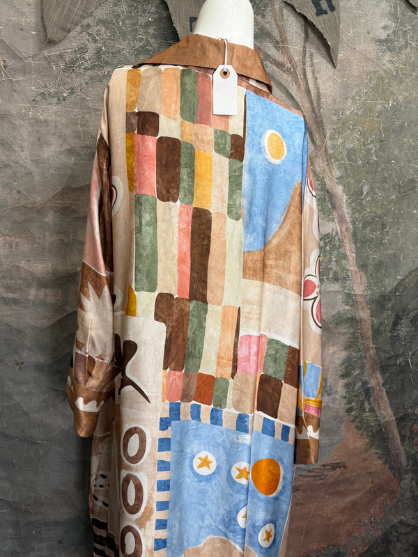 6615 Silk Artsian Dress