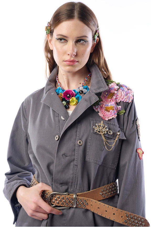 Ed26B Embellished Workup Coat