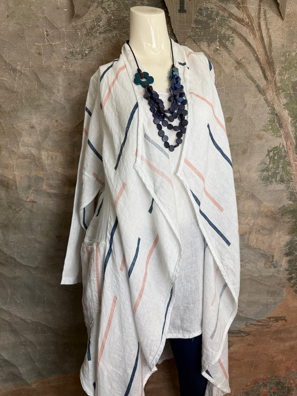 91511-S Stripe Throw Duster