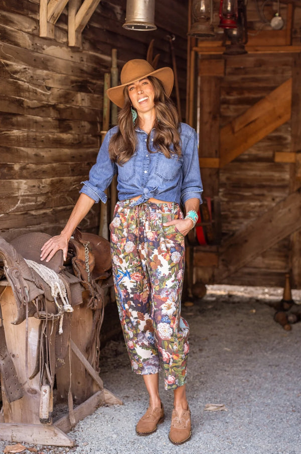 MOTS Linen Crop Artist Pant-Love Language