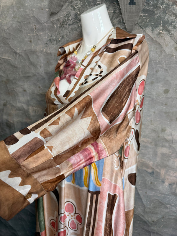 6615 Silk Artsian Dress