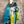 Load image into Gallery viewer, 7042C Block Dyed Possibly Tunic-Turq Mix
