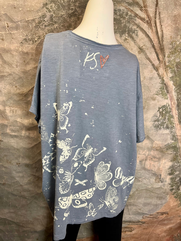 KREC42 Sariah Tee-Gunmetal