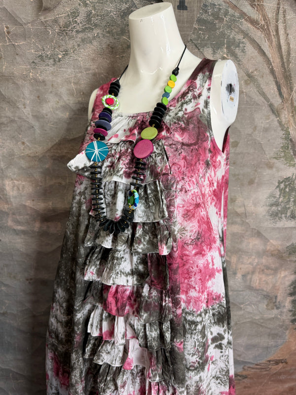 PL-C219D Ruffle Tank Dress
