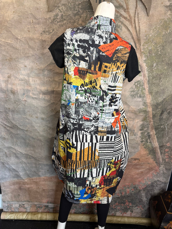 D502NB Slvless Sharkbite Dress-Always You.