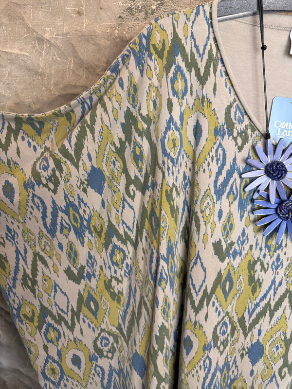 715CL-OT Oversized Tunic Tee-CLAY