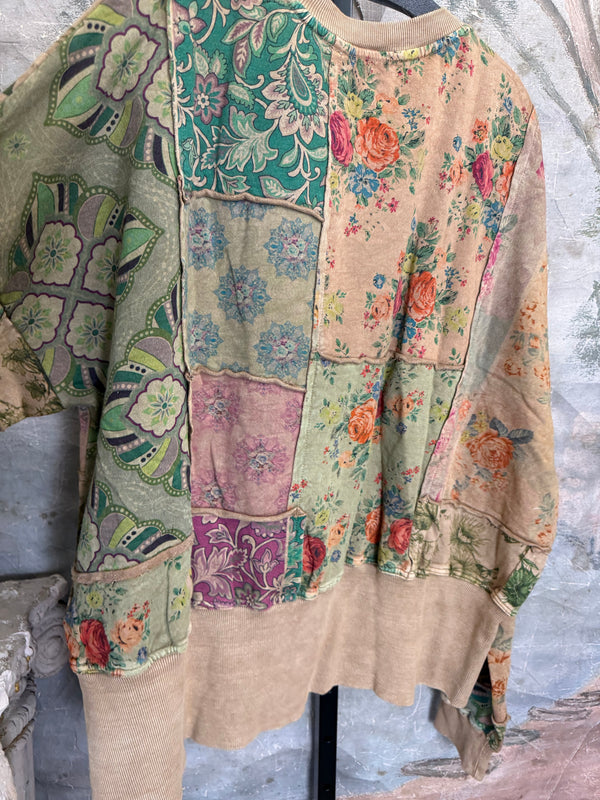 PL-C832 Patchwork Sweatshirt