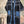 Load image into Gallery viewer, Black bandana paisley quilted cardigan jacket with denim trim pockets and snap buttons, long boho kimono style - 1
