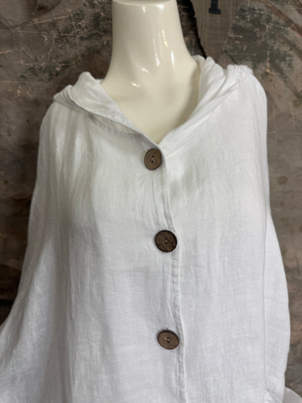 92112-62 Hoodie Jacket-White