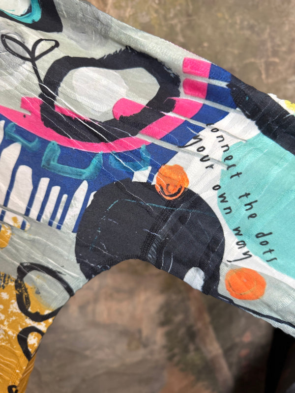 T1514 Long Slv Dolman Top/Tunic-Curious Kitty