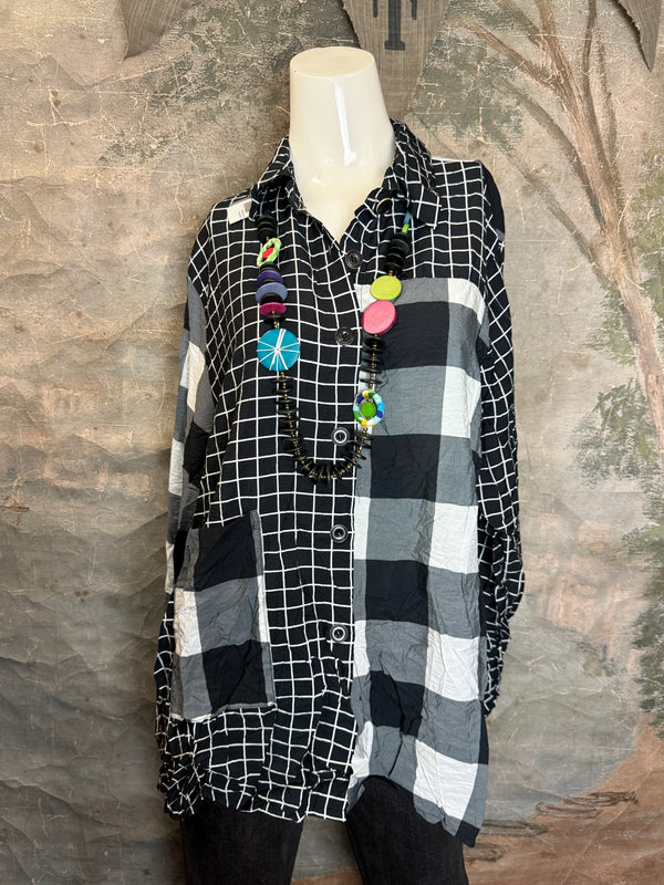 2550 Crushed Plaid Mix Shirt