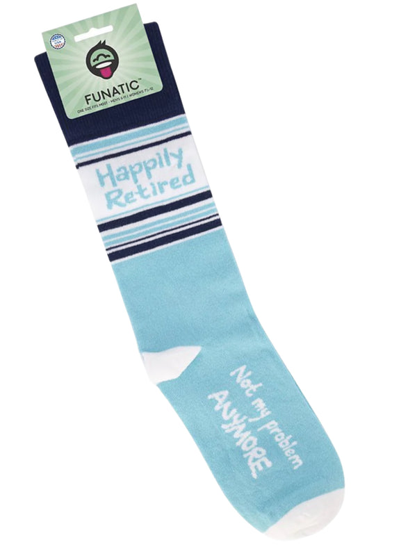 Art To Wear Novelty Socks-Happily Retired