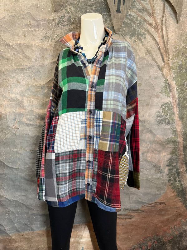 5620 Flannel PW BF Shirt- PW D