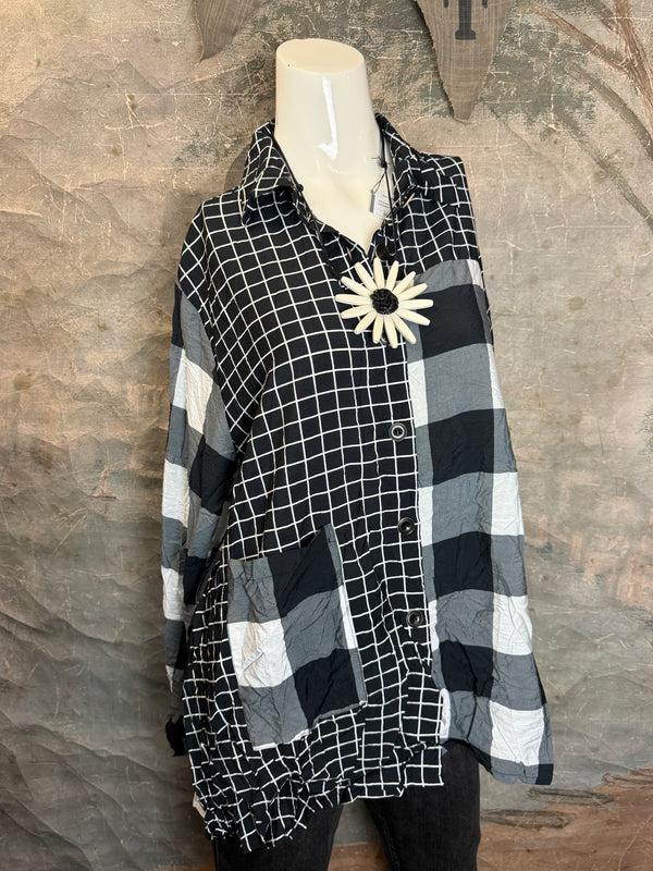 2550 Crushed Plaid Mix Shirt