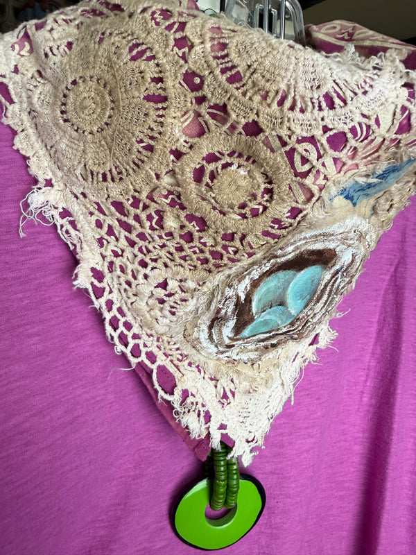 ARB Hand Painted Bandana-Magenta