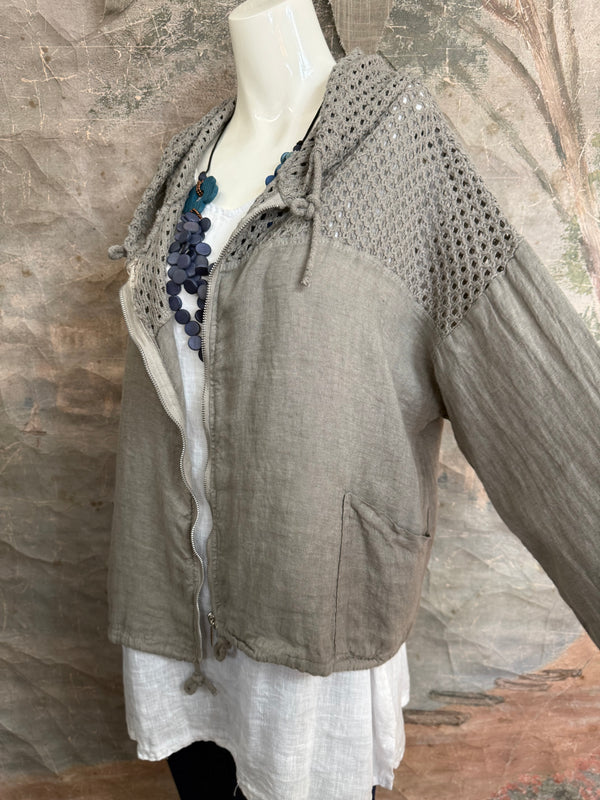 92076 Mix Net Jacket-Mud