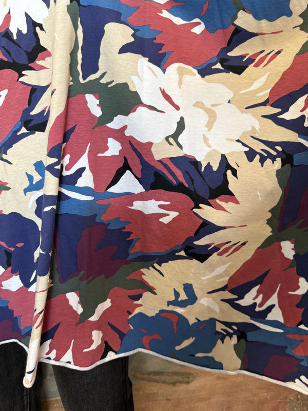 715CL-A Oversized Tunic Tee-WHITE