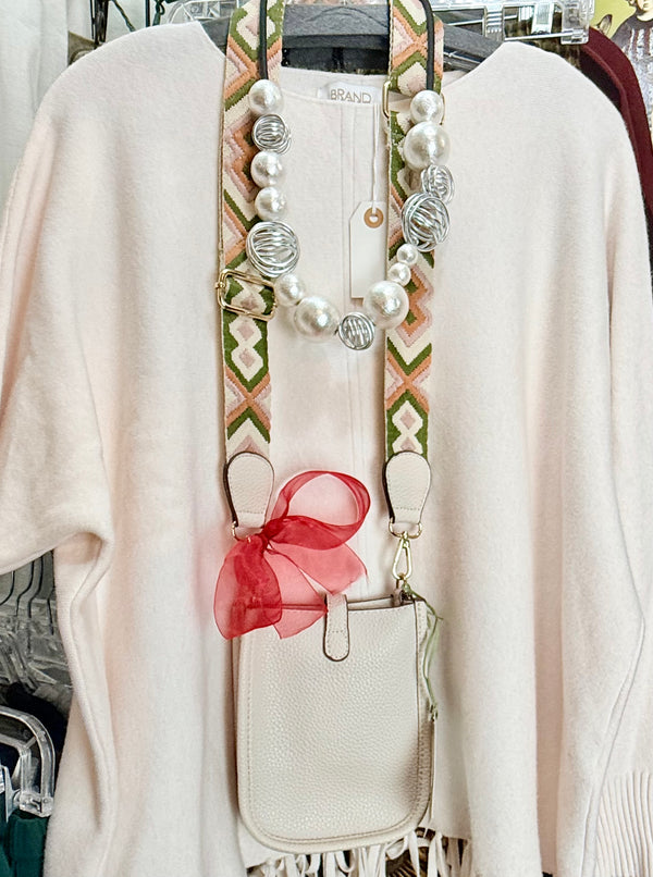 0003A Pebbled Vegan MINI Leather Crossbody Bag-Cream