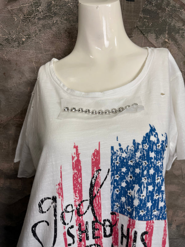 ARB Celebrate W/Chic USA Tshirt-White/Grace