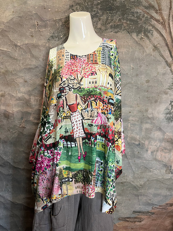 T1369K White Knit Whimsy Top-City Gal Shopper