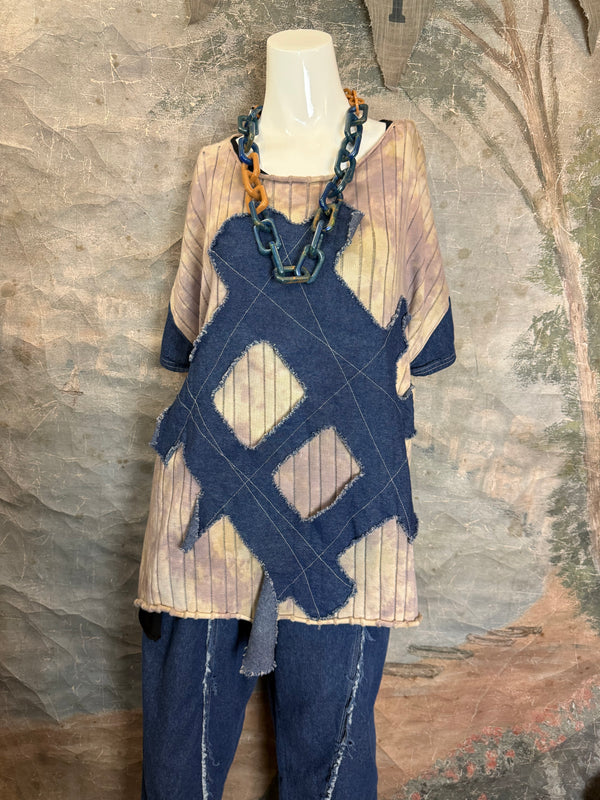 SWD003 West Denim Mix Sweater