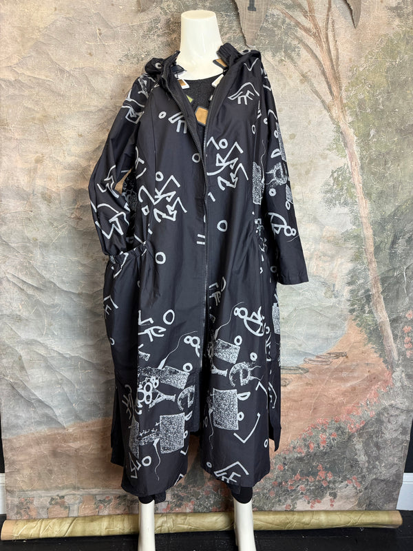 1029 City Scribble Jacket-Gray