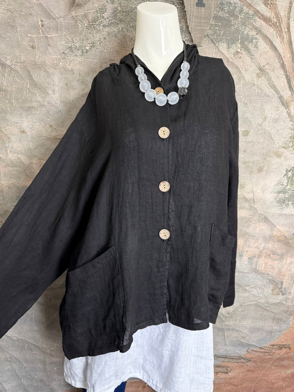 92112-62 Hoodie Jacket-Black