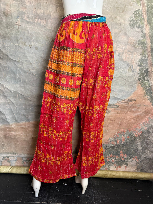 2007W Wide Leg Kantha Pants-Mix 1