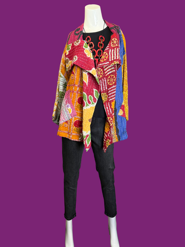 SS6148 Funky Kantha Jacket-Marley C