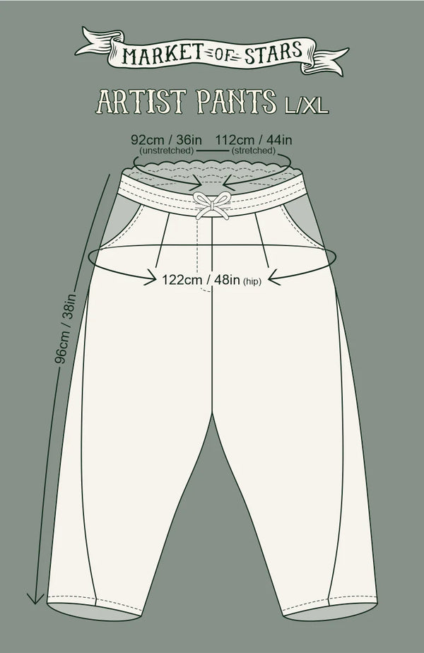 MOTS Linen Crop Artist Pant-Stay Gold