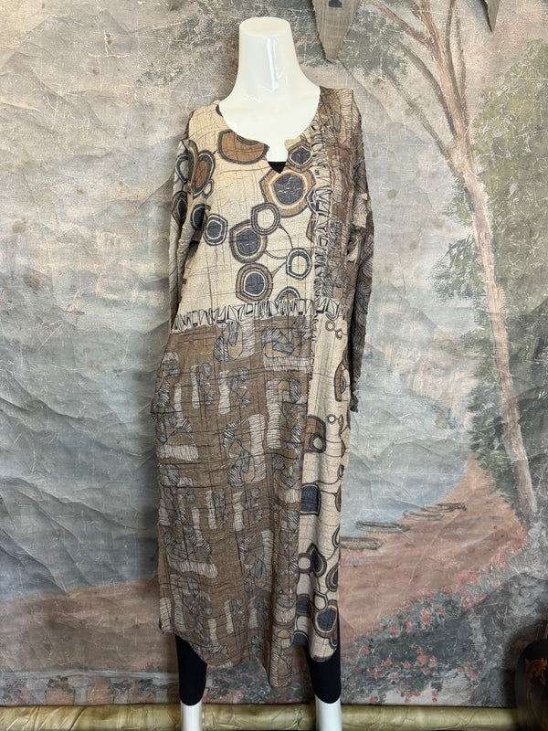 D448 Waffle Knit VNeck Dress-COOPER