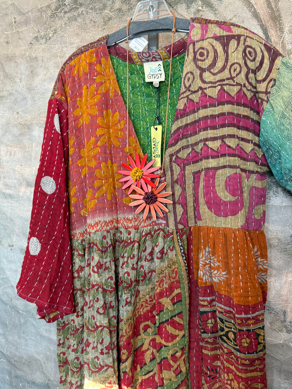 JG-156 Kantha Sunrise Dress-3 MIX