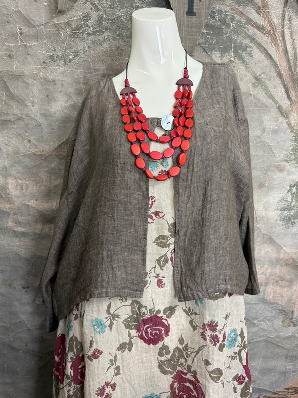 MP-MT348 Bolero With Button-Mud