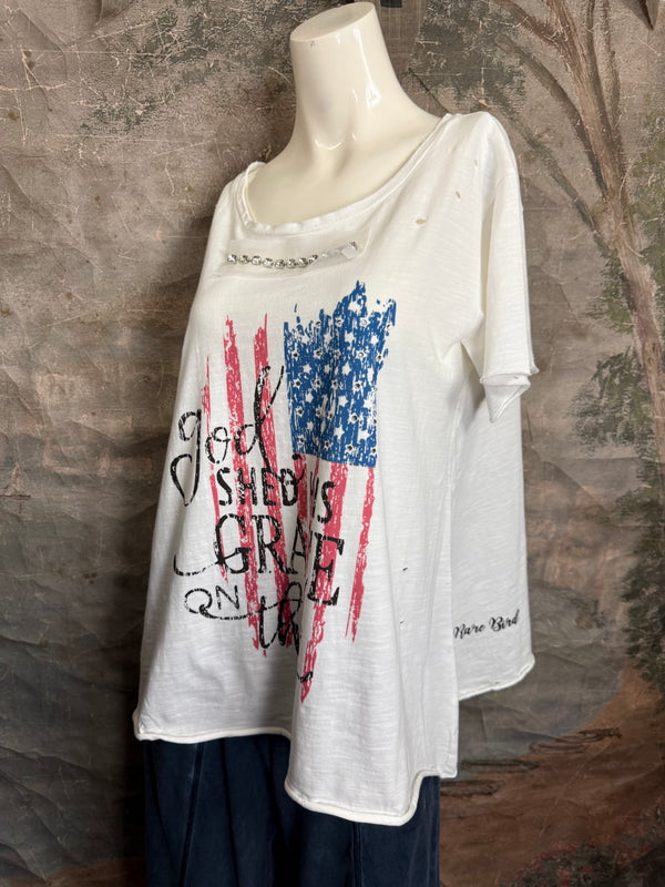 ARB Celebrate W/Chic USA Tshirt-White/Grace