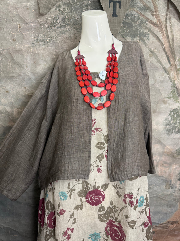 MP-MT348 Bolero With Button-Mud