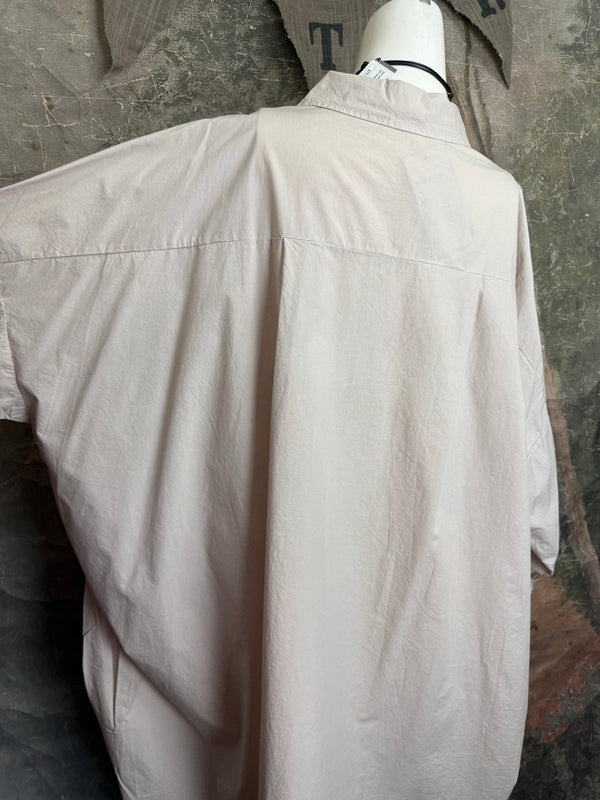 91750 Oversized Shirt Jacket-Beige