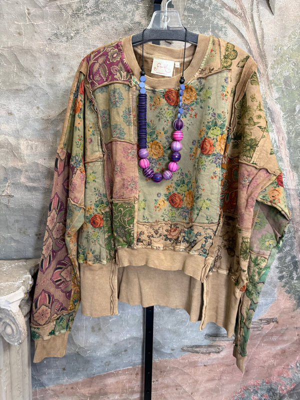 PL-C832 Patchwork Sweatshirt