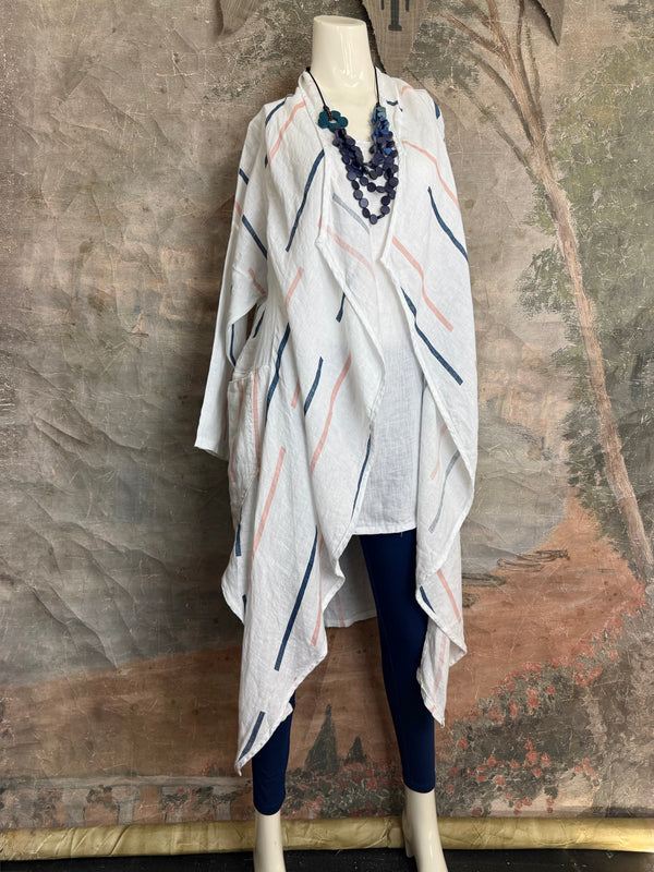 91511-S Stripe Throw Duster