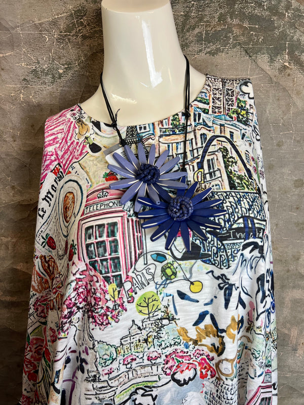T1369K White Knit Whimsy Top-Bonjour Paris