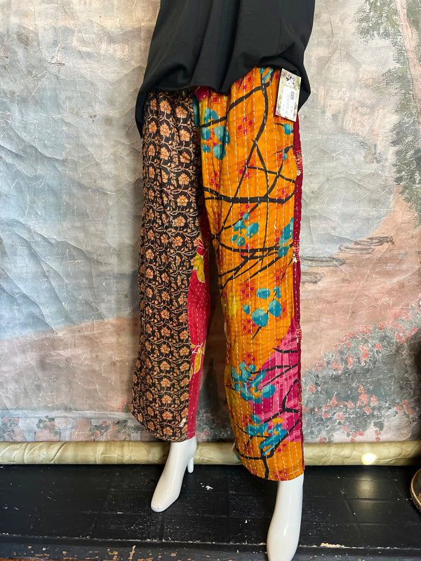 1586KT OOAK Cotton Kantha Pant-3