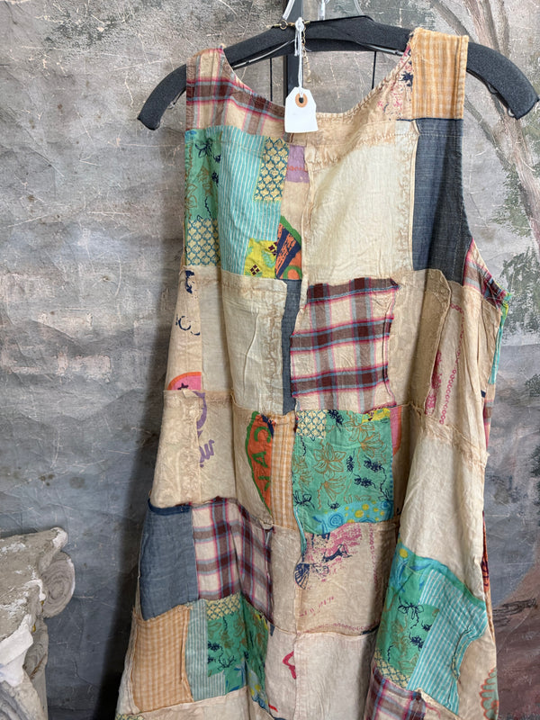 PL-504D Patchwork Tank Dress