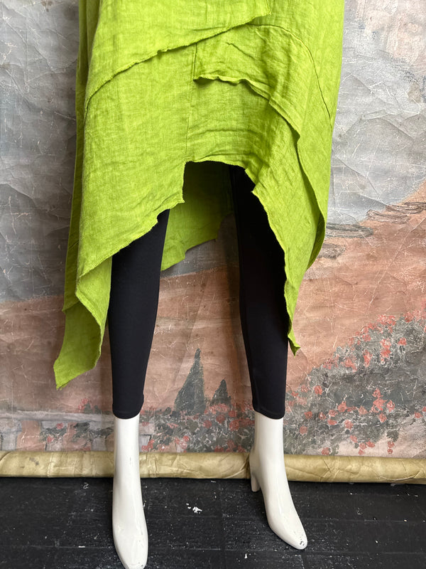751 Artistry Layered Tank Dress-Kiwi