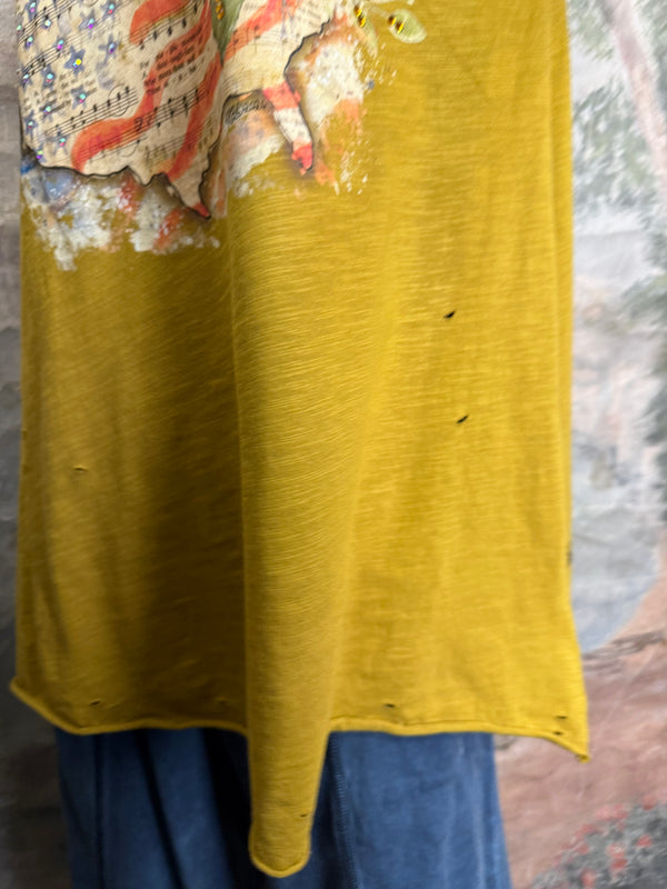 ARB Celebrate W/Chic USA Tshirt-Mustard
