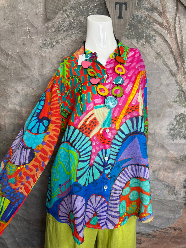 CP-92527 Abstract Blouse