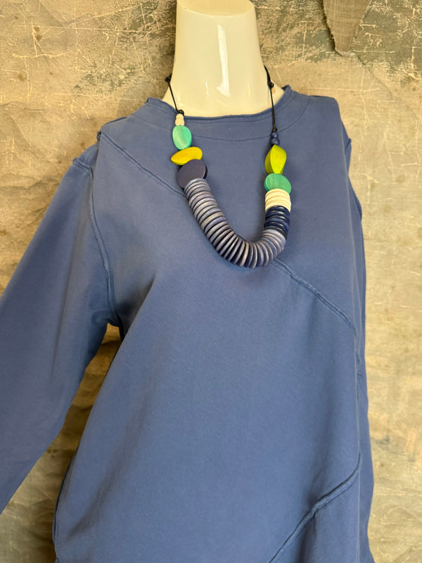 A2996202 L/Slv FE Top-Dark Blue