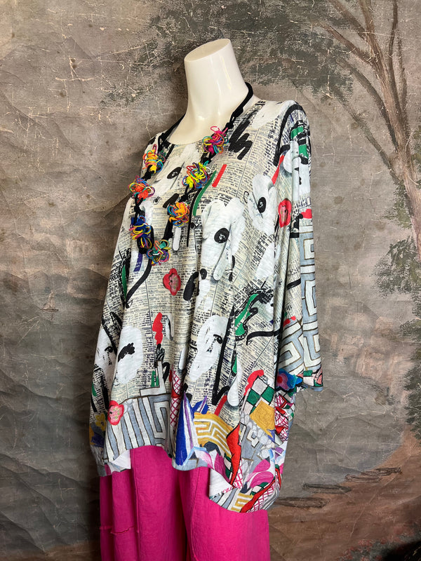 T1369K White Knit Whimsy Top-Daily Bloom
