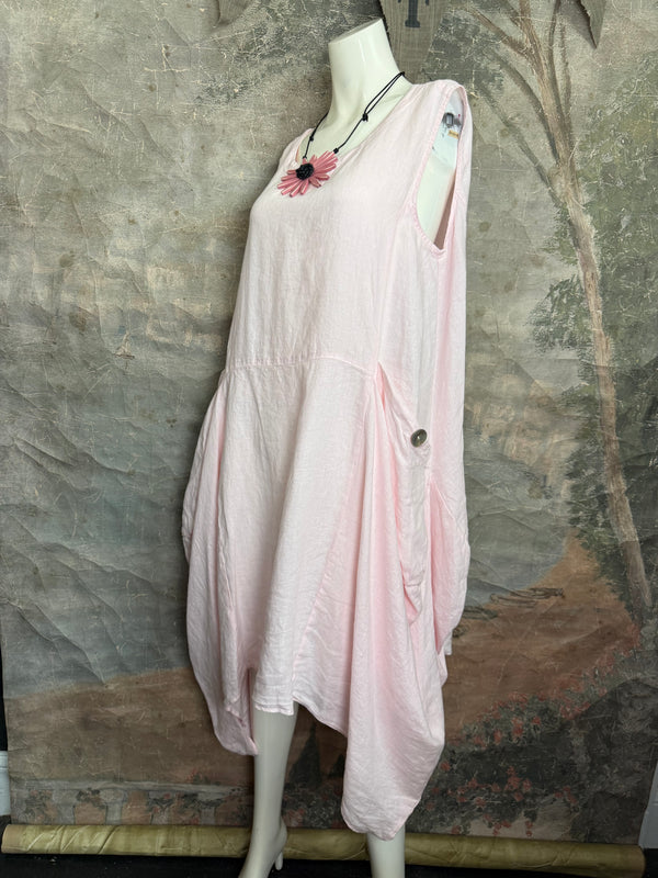 MP-HLD1066 Lagenlook Dress-Pink