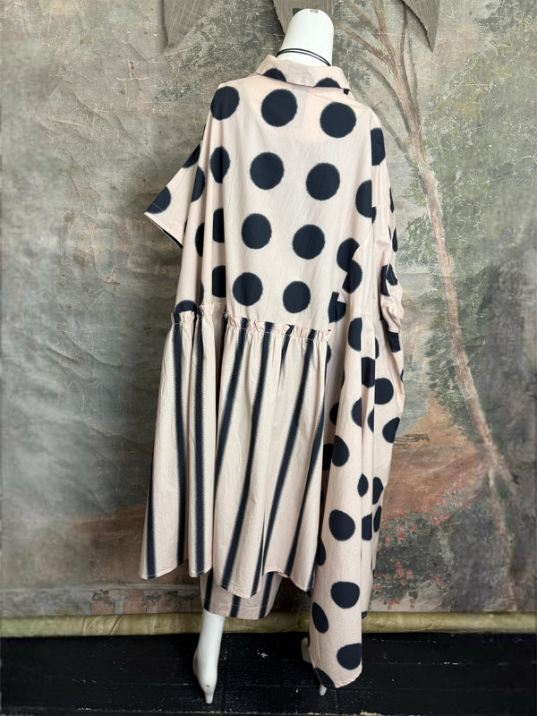 B746 Cleo Dress-Stone